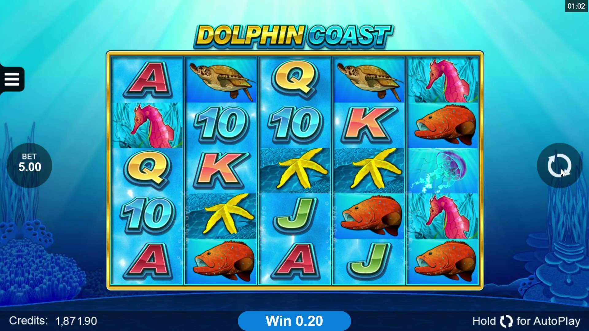 Jogue o slot Dolphin Coast online!