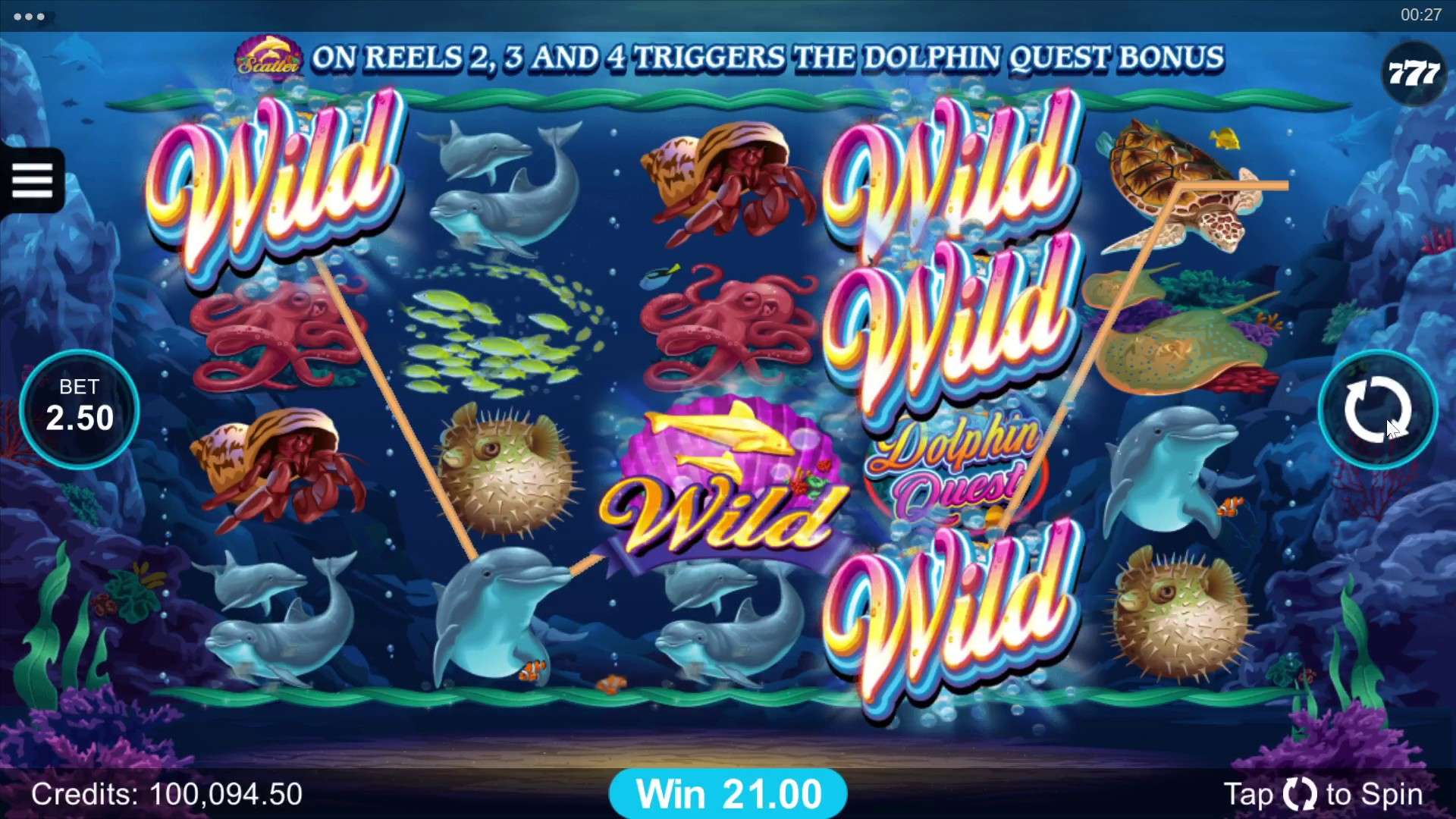 Инструкция для игры в Dolphin Quest на мобильных устройствах Инструкция для игры в Dolphin Quest на мобильных устройствах