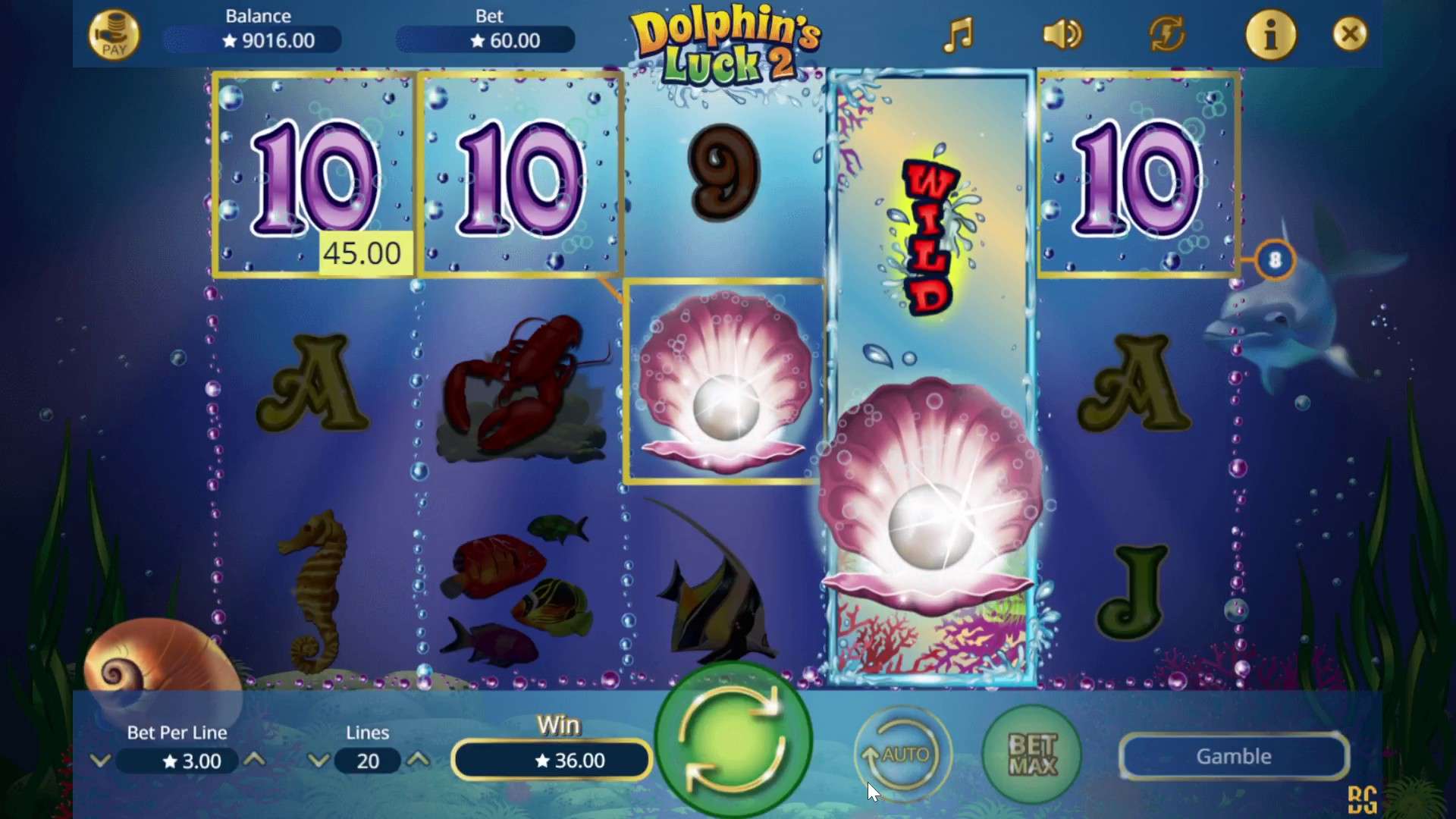 Os símbolos e personagens em Dolphin's Luck 2 Os símbolos e personagens em Dolphin's Luck 2