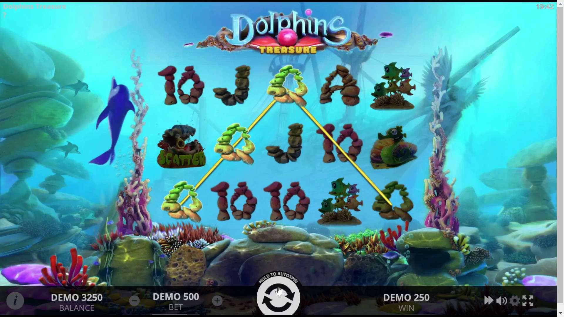  В погружении с игровым автоматом Dolphins Treasure Slot 