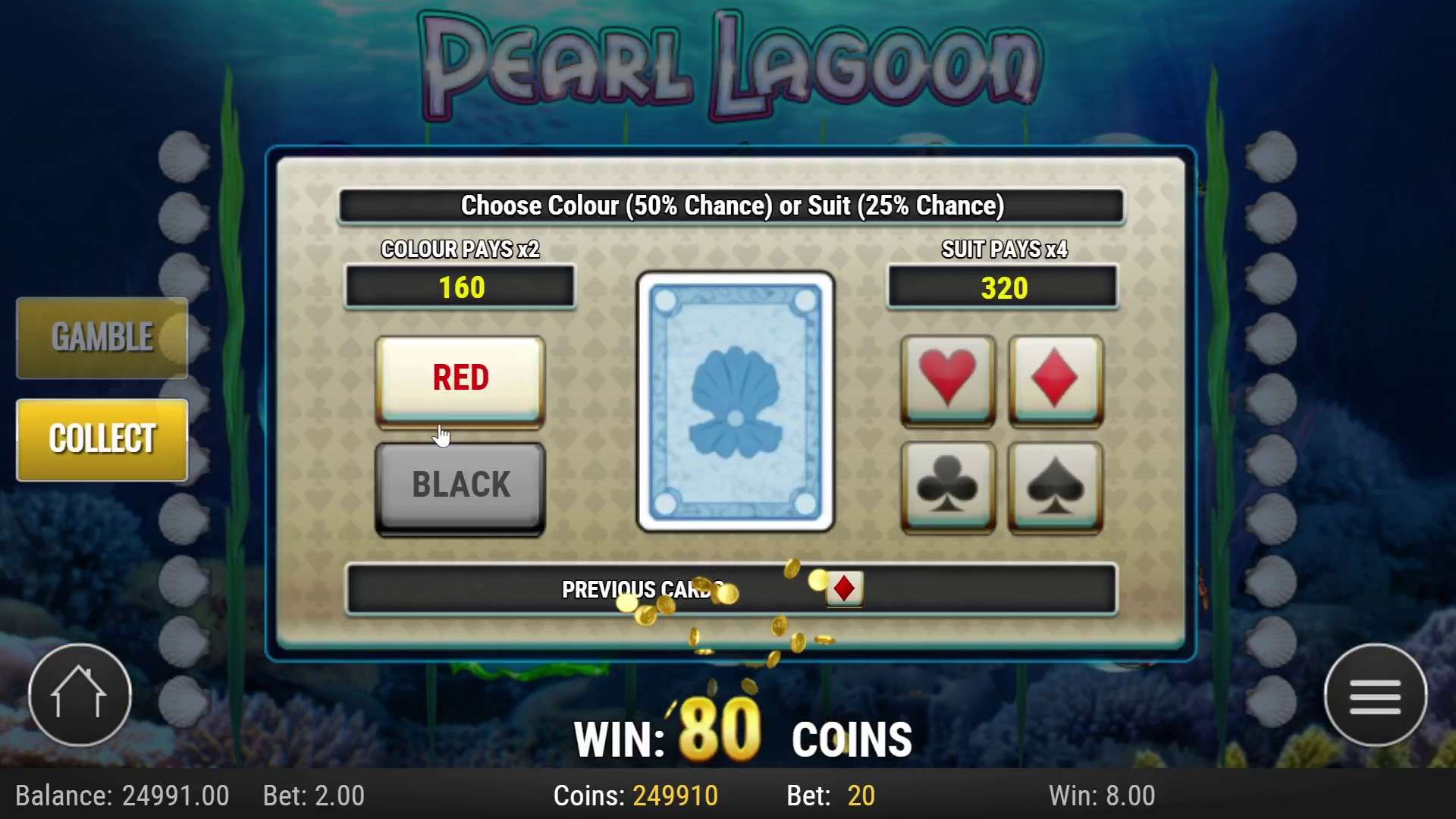 Как играть в Pearl Lagoon на мобильном устройстве Как играть в Pearl Lagoon на мобильном устройстве