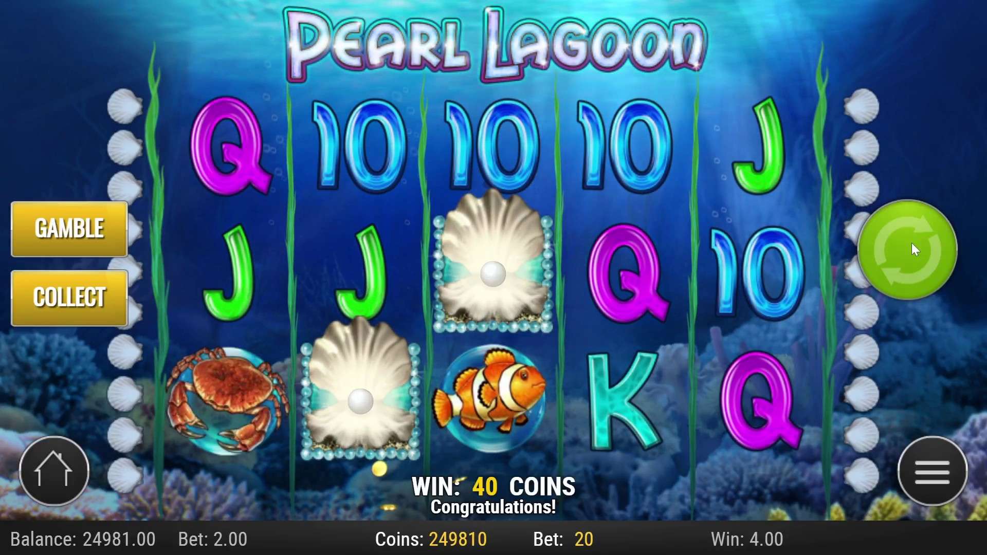 Jogue o Jogo de Caça-Níquel Pearl Lagoon Online
