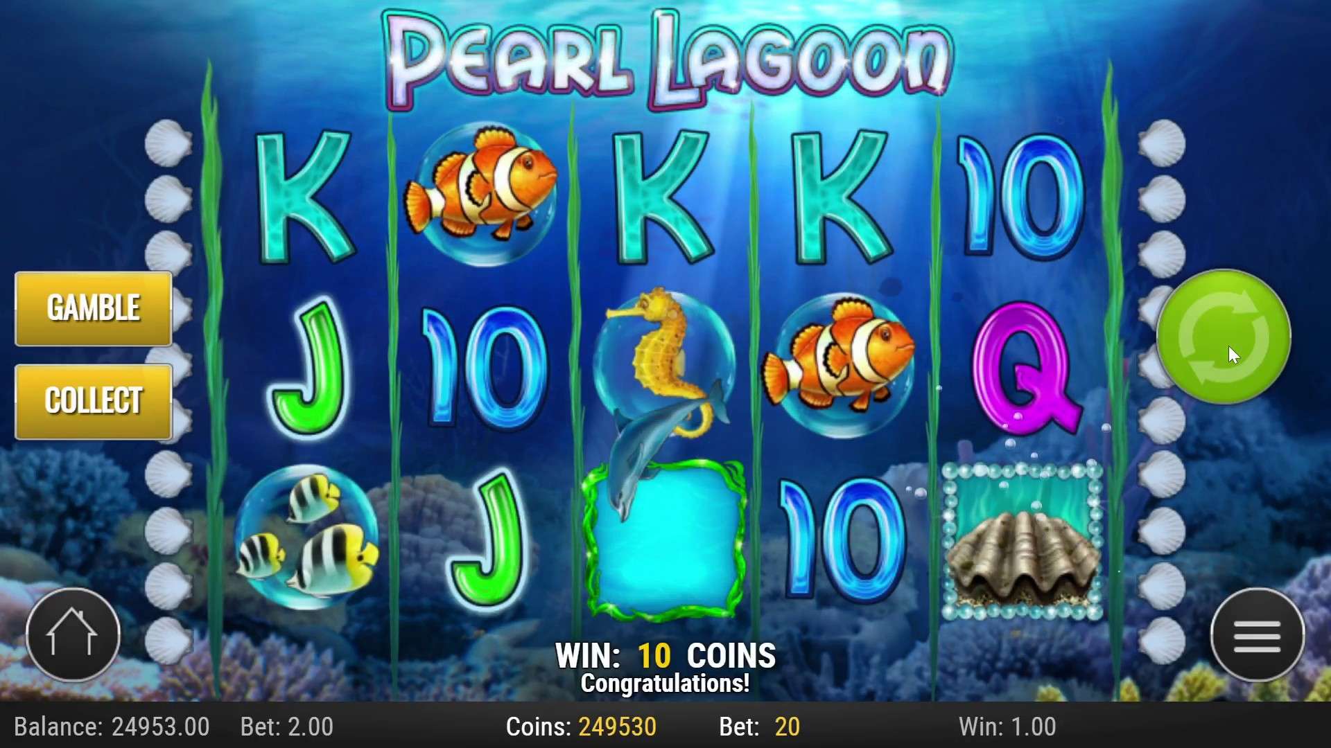 Играйте в слот Pearl Lagoon с высоким процентом возврата - 96.88%! Играйте в слот Pearl Lagoon с высоким процентом возврата - 96.88%!