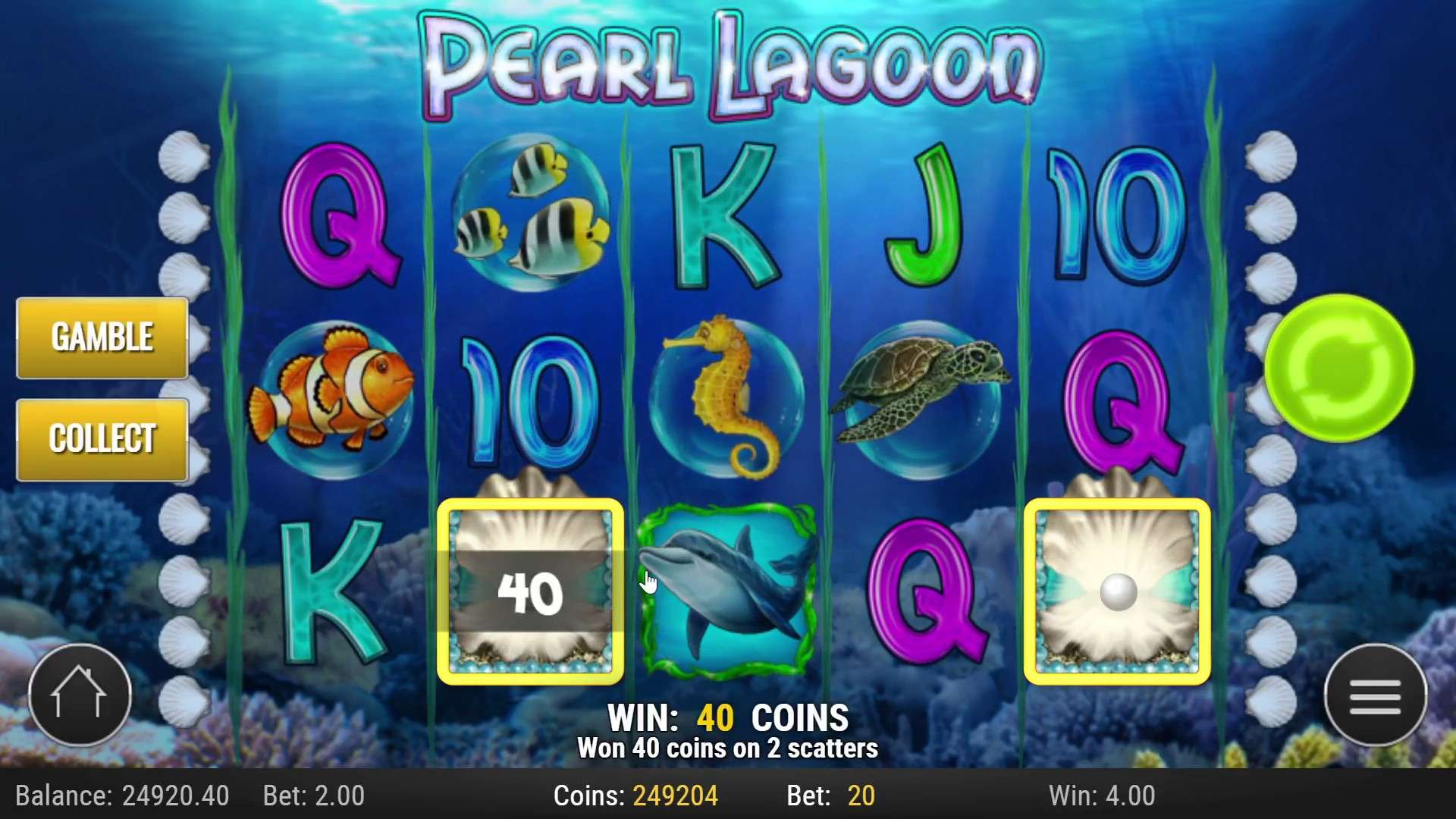 Как выиграть в Pearl Lagoon?